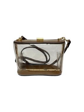 Patricia Nash Clear/Brown Leather Crossbody Handbag